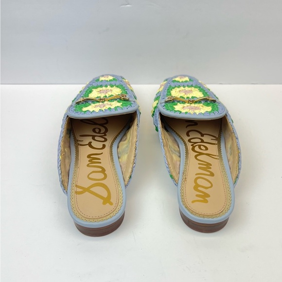Sam Edelman Linnie Crochet Bit Flat Mule Sandals Womens Size 7.5 Multi Color - Picture 2 of 7